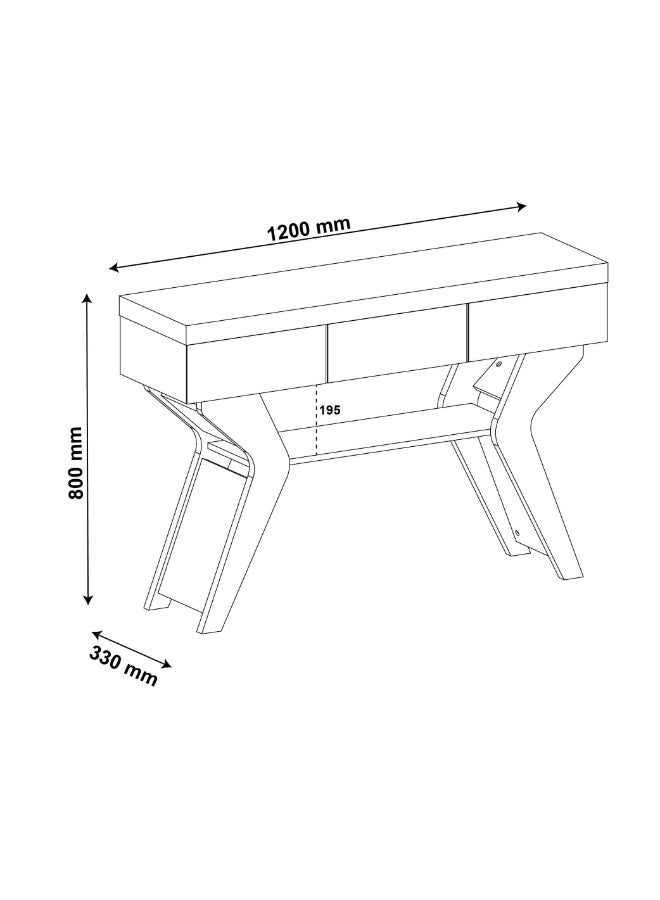 Pilati Console Table Simple Sofa Table Home Coffee Corner Display Entryway Table For Couch Hallway Entrance Living Room120x80x33cmWhite - Image 3