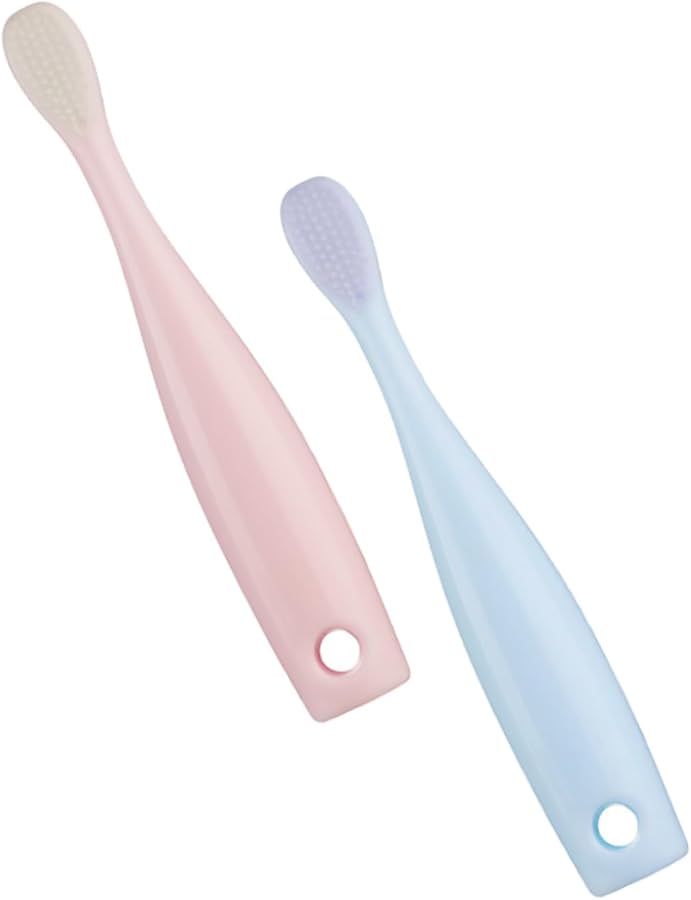 Kids Dual Purpose Toothbrush For Deep Teeth And Tongue Cleaning Soft Bristles - Image 1