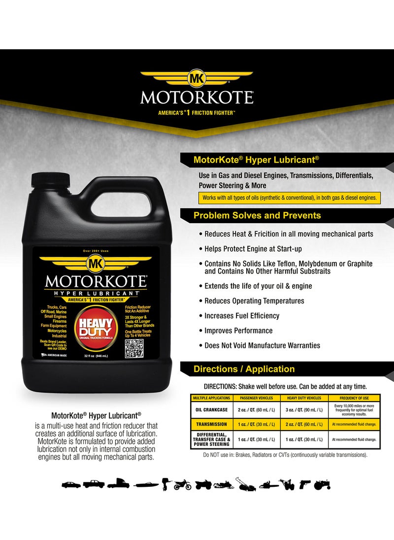 Motorkote Motorkote Hyper Lubricant Engine Treatment, MK-HL16-06, 16-Ounce, Single  - Image 3
