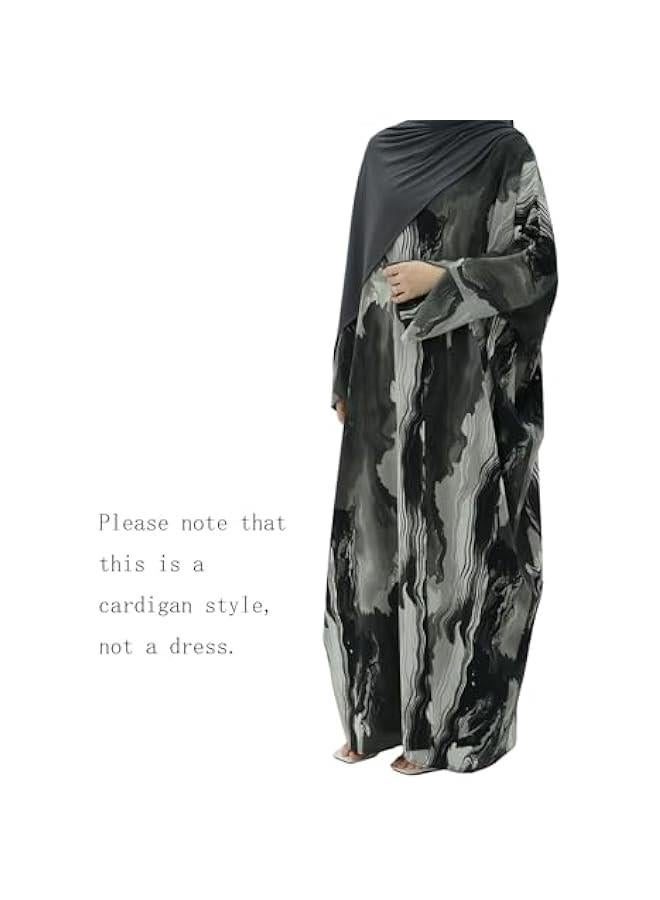 Arabest Muslim Prayer Cardigan Fashion Tie-dye Abaya Islamic Light Dress Comfortable Long Robe for Women - Image 2