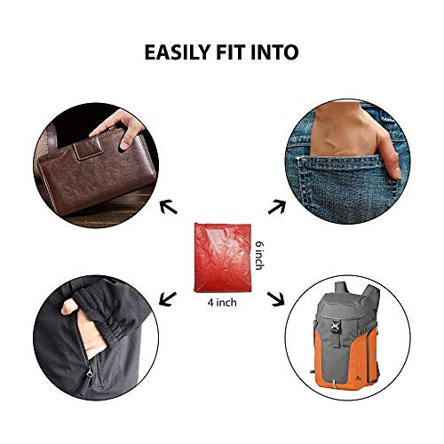 RUBS Raincoat Disposable Waterproof Reusable Rain Poncho for Men and Women (Multicolor, Free Size) Pack of 3 - Image 5