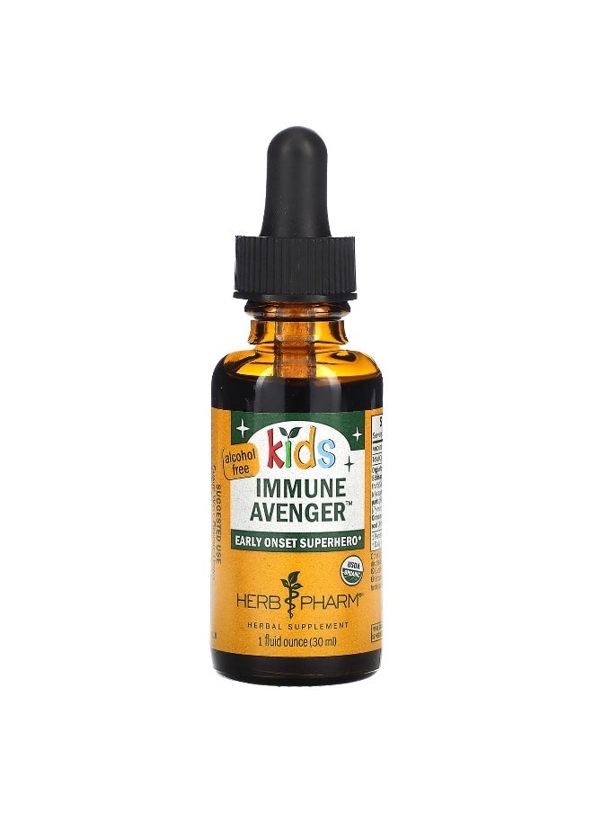 HERB PHARM - Herb Pharm, Kids, Immune Avenger, Alcohol Free, 1 fl oz (30 ml) - Image 1