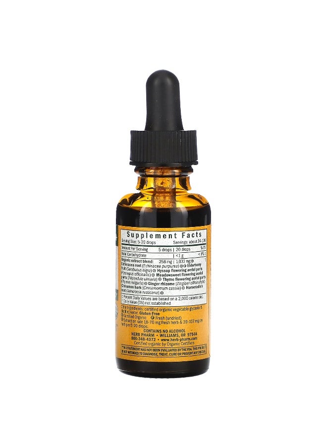 HERB PHARM - Herb Pharm, Kids, Immune Avenger, Alcohol Free, 1 fl oz (30 ml) - Image 1