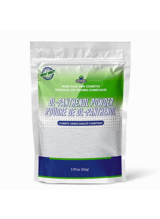 ميوك مسحوق MYOC DL-Panthenol - مسحوق بروفيتامين B5 لمستحضرات التجميل والعناية بالشعر والبشرة - 1.97 أونصة / 56 جم - Image 1
