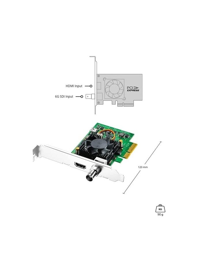 BlackmagicDesign Blackmagic Design DeckLink Mini Monitor 4K PCIe Playback Card, 6G-SDI  - Image 3
