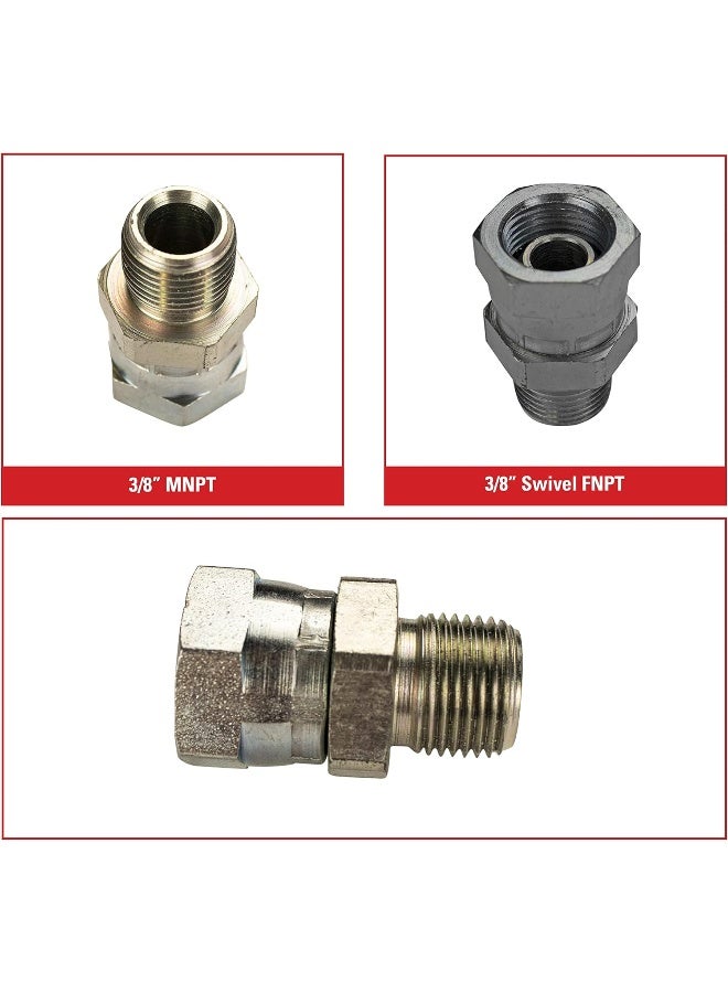 Simpson Cleaning 7100048 Replacement 3/8-Inch MNPT for Pressure Washer Pumps, 3/8 Inch Swivel FNPT, Silver - Image 3