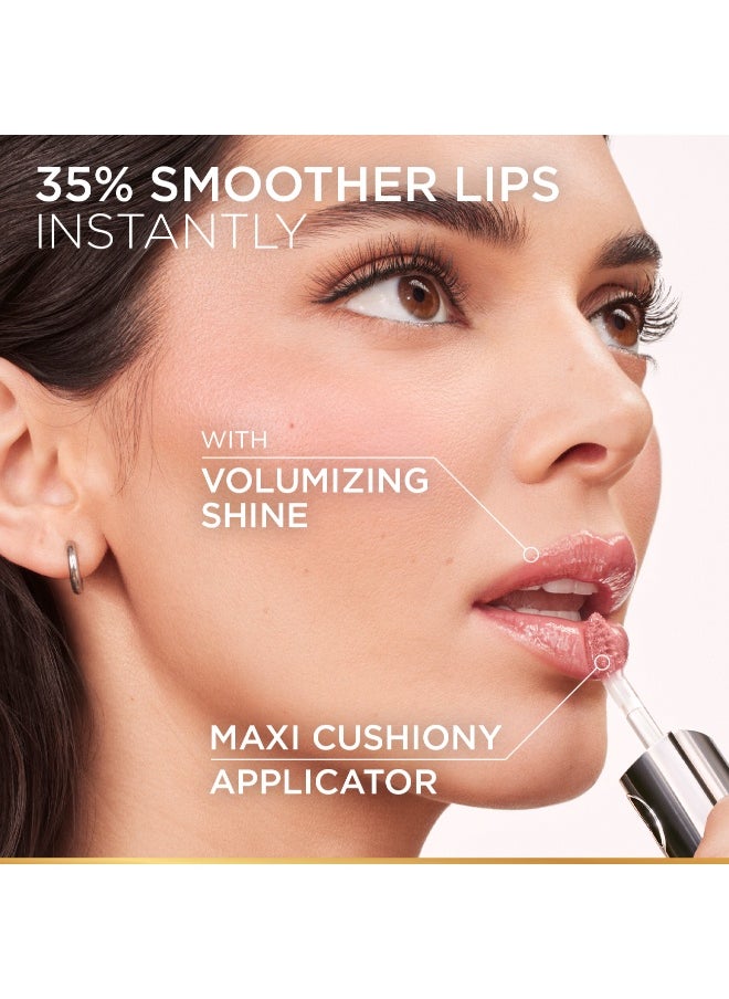 L’Oréal Paris Plump Ambition Hyaluron Lip Oil, Plumping Lip Oil With Hyaluronic Acid and Tripeptides for 24H Hydrated Lip, 5ml, La Nuit Sparkle 510