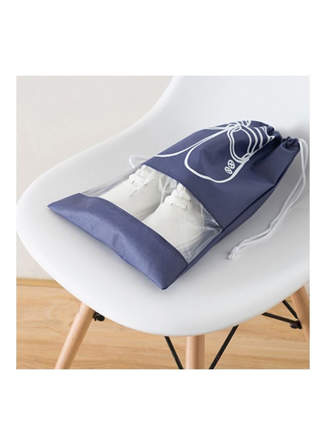 NIBEMINENT Dustproof Shoe Storage Bag Blue/White/Clear  - Image 3