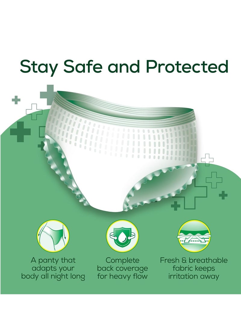 Evereve Evereve Anti Bacteria Period Panty for Girls & Women, (S-M), 10 Pcs, 360 Degree Overnight Coverage, 99.9% Bacteria Free, High Absorbency for Heavy Flow, Maternity Postpartum Disposable Panty - Image 5