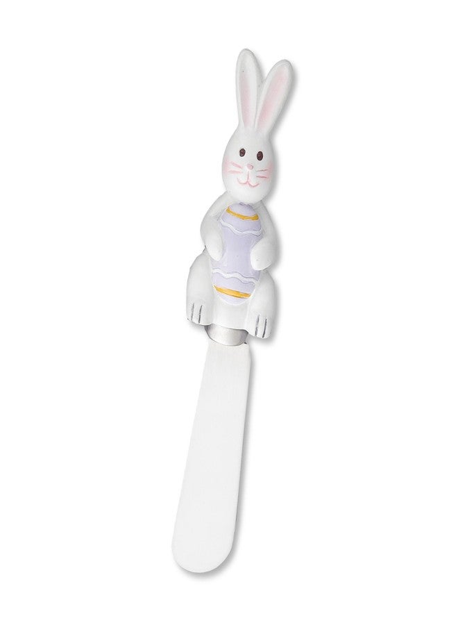 Wine Things Easter Bunny Cheese Spreaders, Hand-Painted Resin Handles with Stainless Steel Blades for Spreading Cream Cheese, Butter, and Jam, Assorted Designs, Set of 4 - Image 5