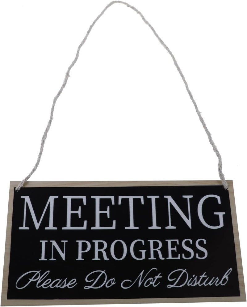 BPA Meeting In Progress Wood Door Sign - Image 1