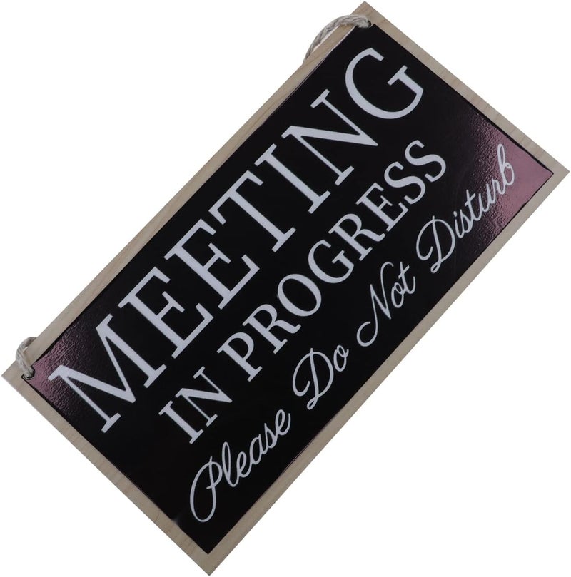 BPA Meeting In Progress Wood Door Sign - Image 3