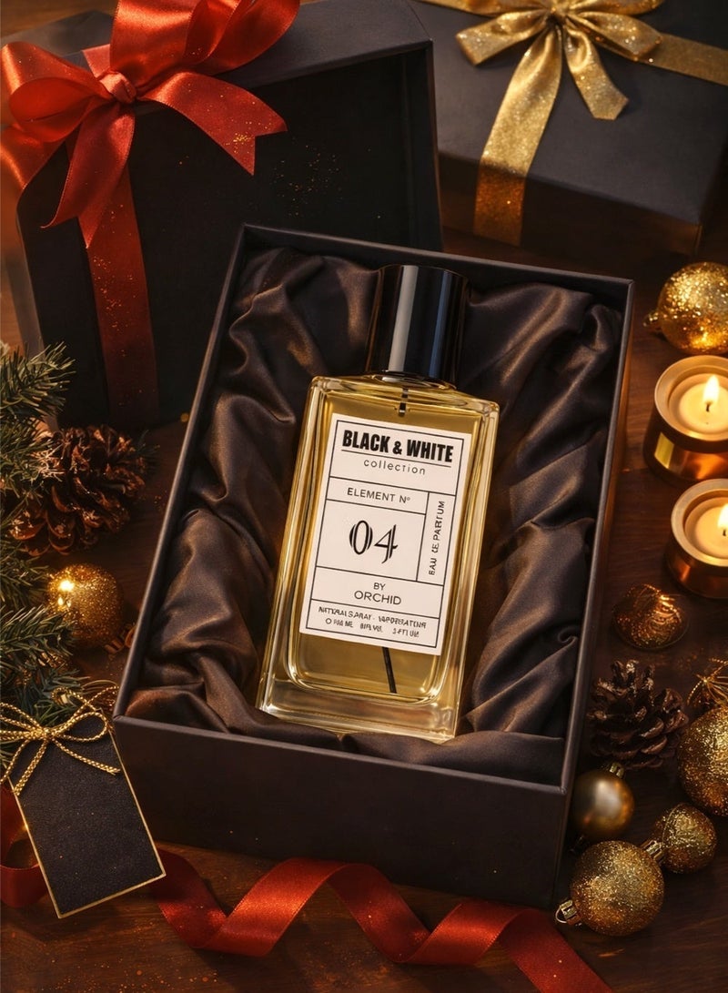 Orchid Black and White Element N.04 Pour Homme Eau de Parfum 100ml – Long Lasting Spicy Citrus Woody Fragrance for Men with Cardamom, Orange, Bergamot, Lavender & Patchouli Base - Image 5