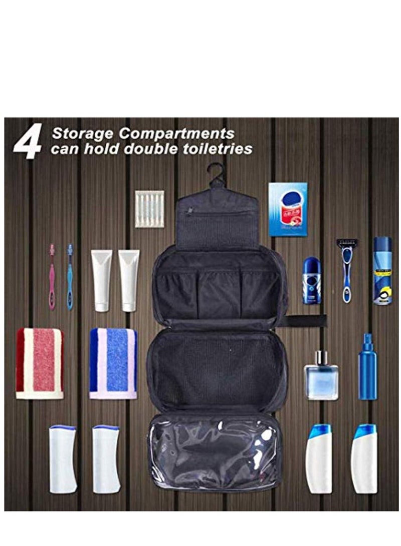 KASTWAVE Hanging Toiletries Bag Travel Waterproof Toiletry Wash Bag Hangable and Fold up Out Shaving Cosmetic Kit - Image 5