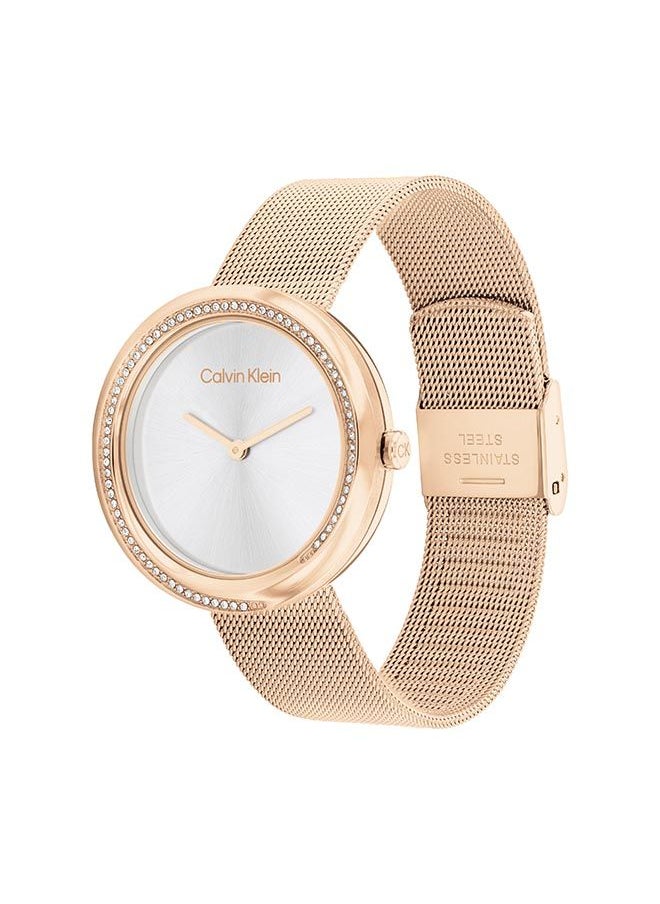 CALVIN KLEIN - Women Analog Round Shape Stainless Steel Wrist Watch 34 mm - Image 1
