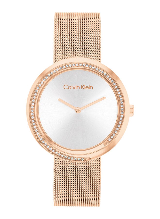 CALVIN KLEIN - Women Analog Round Shape Stainless Steel Wrist Watch 34 mm - Image 1