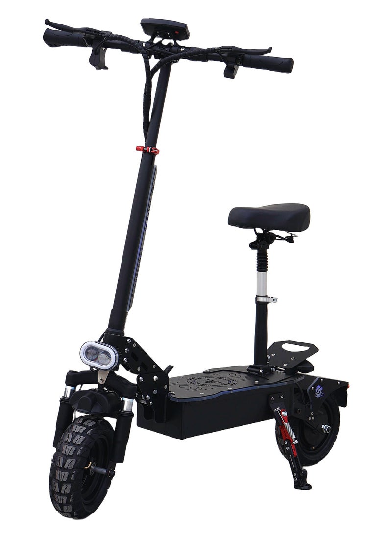 Generic Z3 Pro With seat Electric Scooter 2200W Motor 48V13Ah Battery 35 to 45Km Range Max Speed 70Km/h 4 Suspension Led Lights & LCD Display  - Image 2