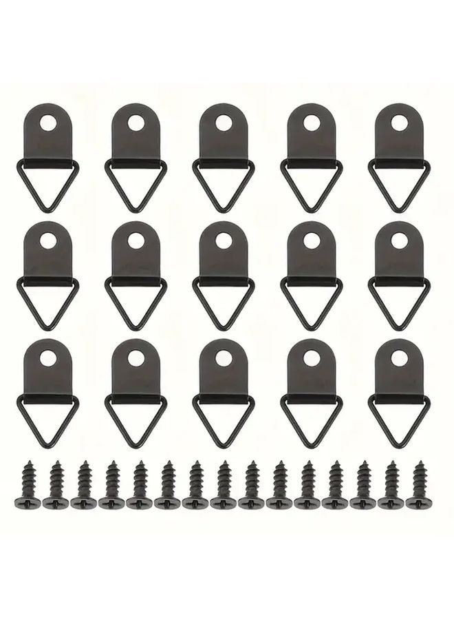 100pcs Small Golden Hook Picture Hangers 50 Hooks 50 Screws Wall Photo Frame Art Display - Image 5