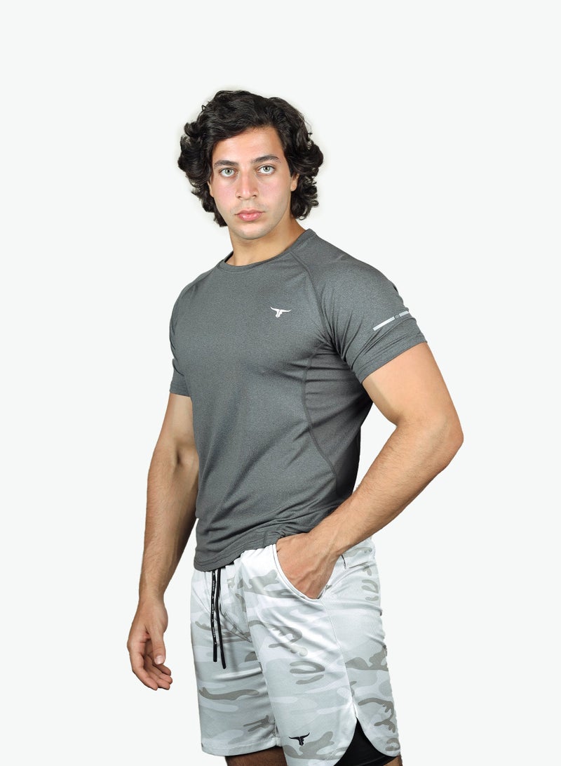 THUGFIT EndurX Men's Slim Fit T-Shirt - Grey - Image 1