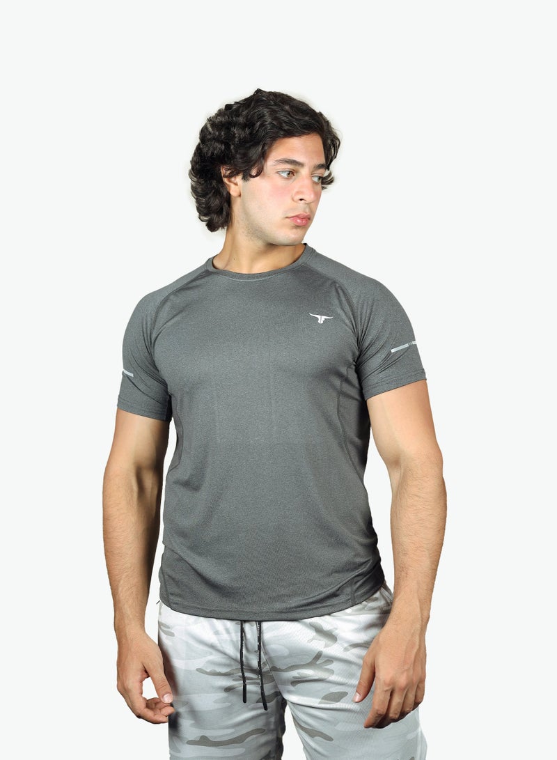 THUGFIT EndurX Men's Slim Fit T-Shirt - Grey - Image 2