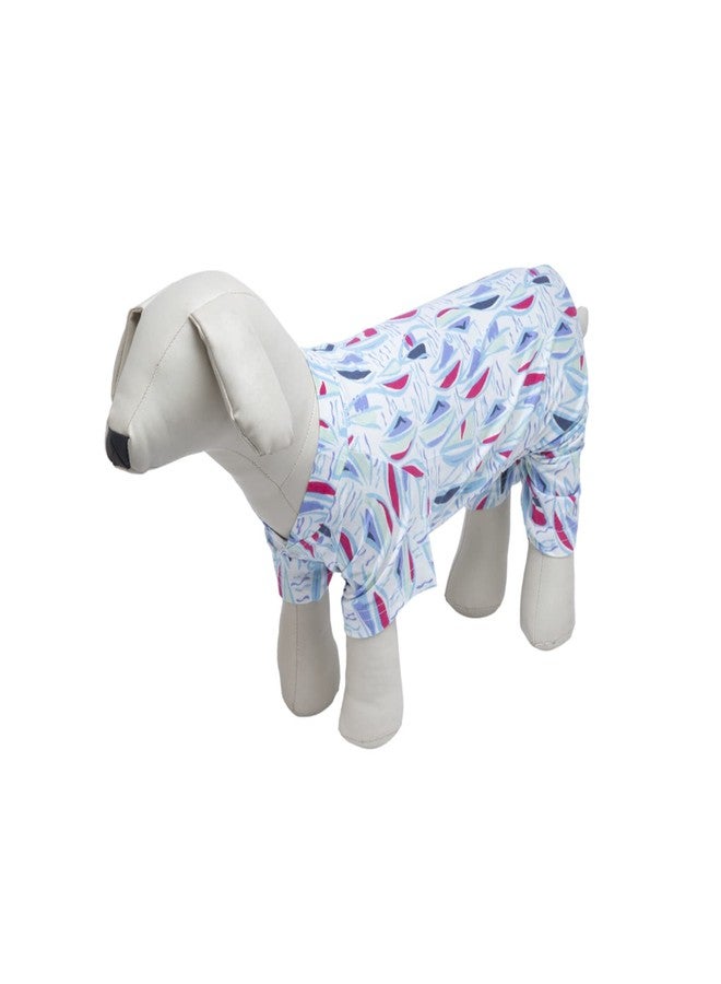Lulala Dog Pajamas Viscose Lycra Pup Printed Jumpsuit,Breathable 4 Legs Basic Pjs Shirts for Dogs,Super Soft Stretchable Puppy Jammies,Fashion & Comfy for Boys and Girls After Surgery(18Inch,Multy) - Image 2