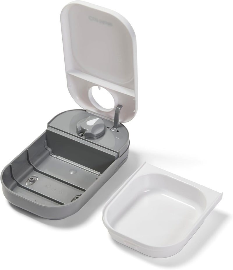 Cat Mate C100 Single Meal Automatic Pet Feeder for Cats and Small Dogs (no ice pack),White - Image 4
