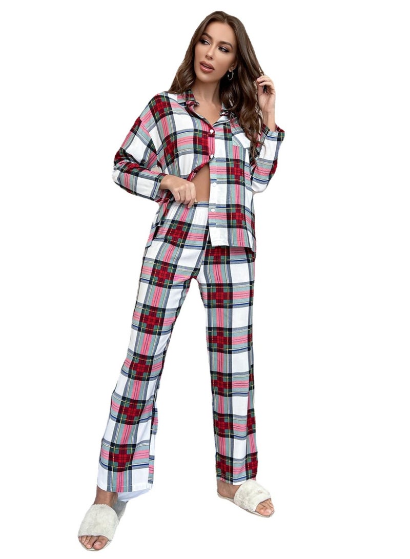 Nariele مجموعة بيجاما طويلة الأكمام جديدة