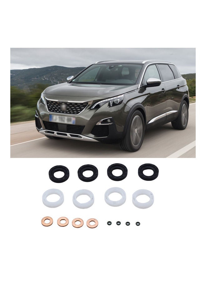 Loquat 16-Piece Replacement Injector Seal Kit For Peugeot 207/307/407 - Image 3