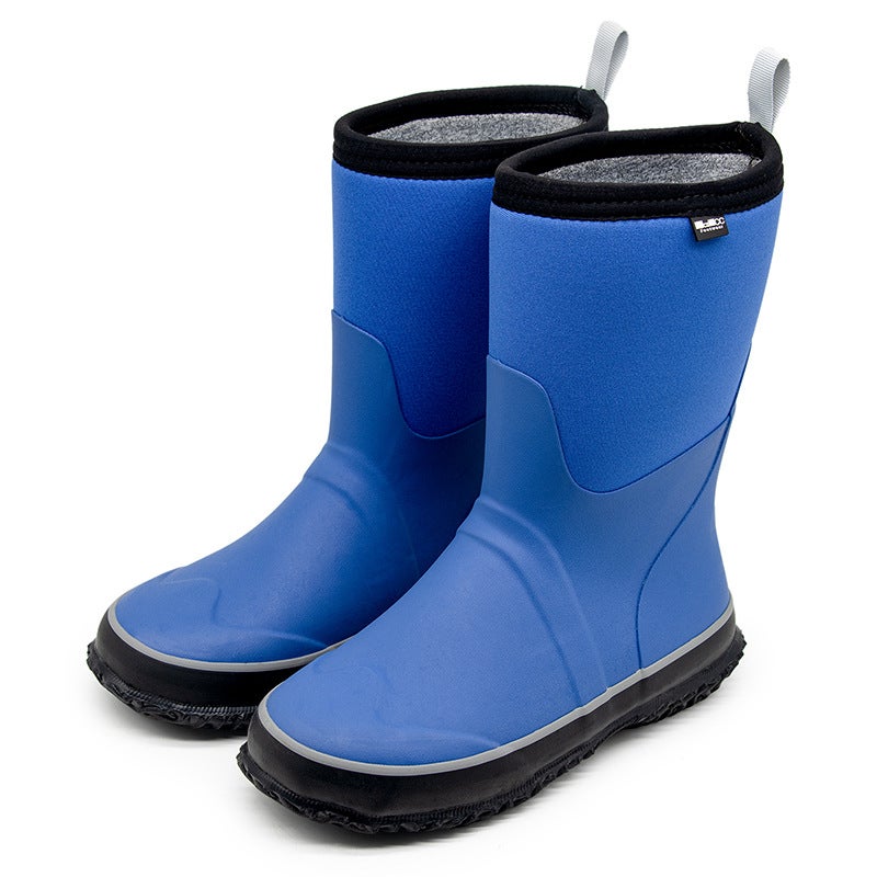 Bkmcikcc Rain Shoes For Boys And Girls, Non-Slip Water Shoes, Rain Boots For Older Children, Mid-Calf High-Top Children'S Shoes, Stormproof - Image 3