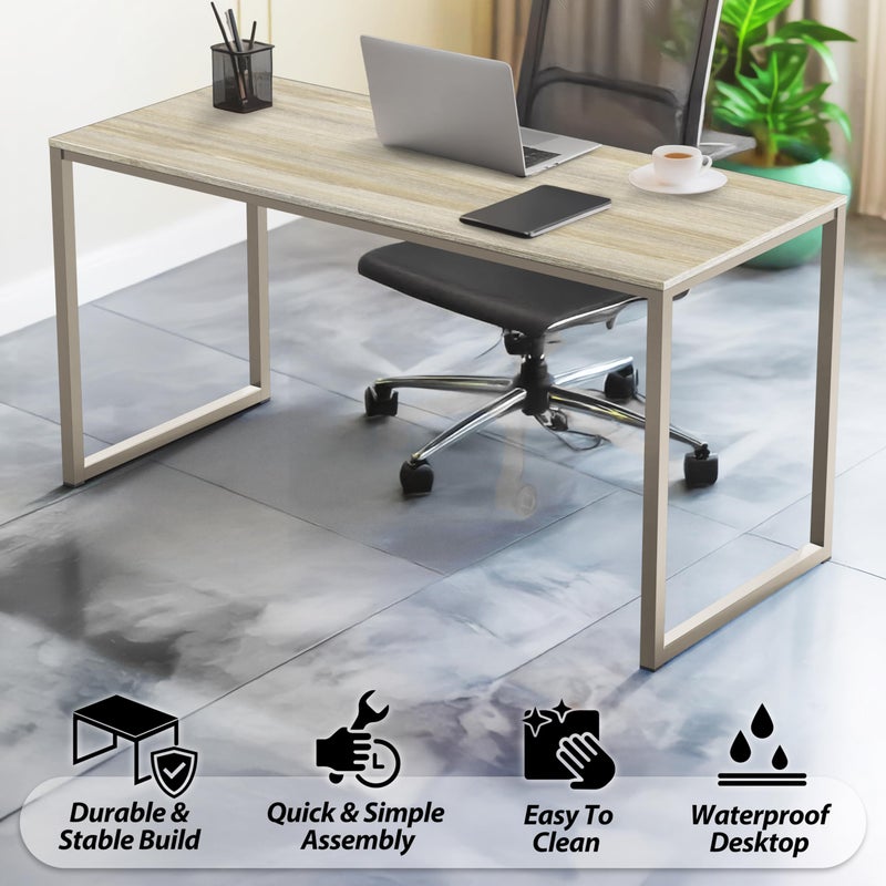 SHW Mission 40-Inch Home Office Computer Desk, Maple - Image 2