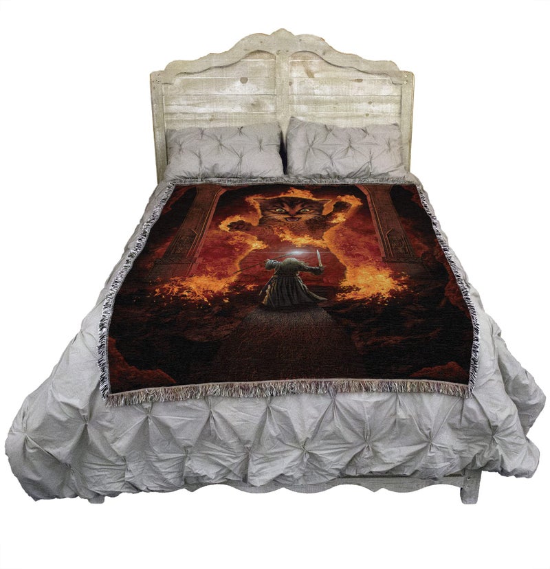 Pure Country Weavers Pure Country Weavers You Shall Not Pass Blanket by Vincent HIE - Lord of The Rings Movie Parody - Cute Funny Gift Tapestry Throw Woven from Cotton - Made in The USA (72x54)  - Image 2