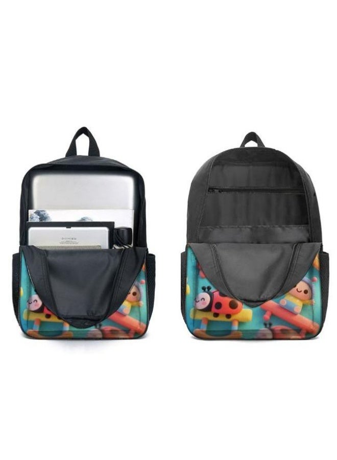 Bright Li Fire Fashion is unlimited! Cartoon bag three-piece set, suitable for a variety of scenes for students and teenagers (available for students, children, friends on outings, mountain climbing, school, etc.) - 21 - Image 4