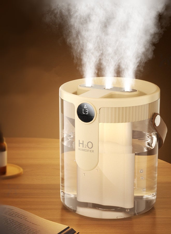 VibeHome Smart Humidifiers,Rechargeable Air Humidifier with Night Light for Bedroom,3-Speed Mist Control Wireless Diffuser,1.5L Cool Mist Humidifier for Office Home Plant Baby,Quiet, Auto Shut-Off (Beige) - Image 1