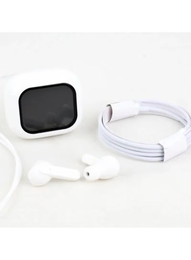 ويزمي سماعات أذن لاسلكية حقيقية WISME WT-7 ANC مزودة بحافظة شحن ذكية تعمل باللمس LCD - صوت استوديو داخل الأذن، وتقليل الضوضاء، وعمر بطارية طويل - Image 1