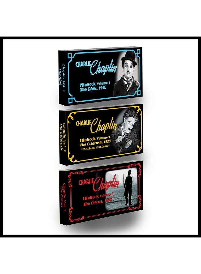 فليبتومانيا مجموعة من 3 كتب مصورة عن تشارلي شابلن: السيرك، وحمى الذهب، وحلبة التزلج - Image 1