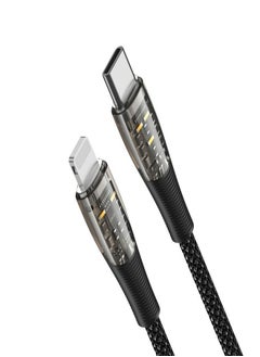 DUZZONA USB-C To Lightning Cable - 1 Meter Balck  - Image 3