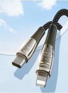 DUZZONA USB-C To Lightning Cable - 1 Meter Balck  - Image 2