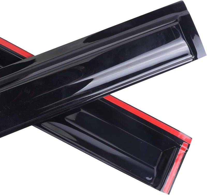 WONSABON Window Visors Rain Guards Deflector 4 Piece Set for 2014-2018 Chevrolet Silverado & GMC Sierra - Image 4