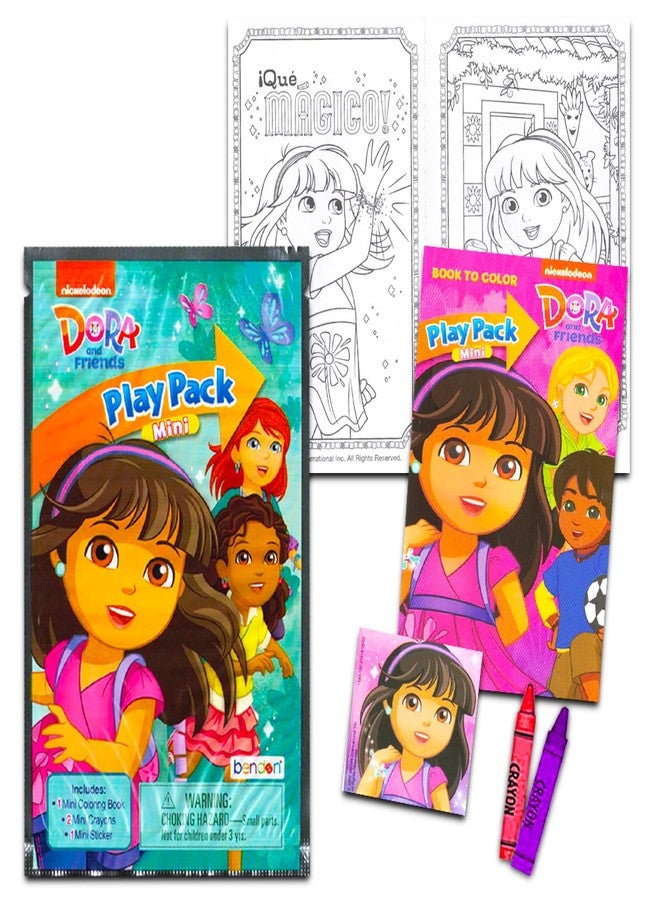 Viacom Dora the Explorer Mini Party Favors Set - Bundle with 24 Mini Dora the Explorer Grab n Go Play Packs with Coloring Pages, Stickers and More - Image 2