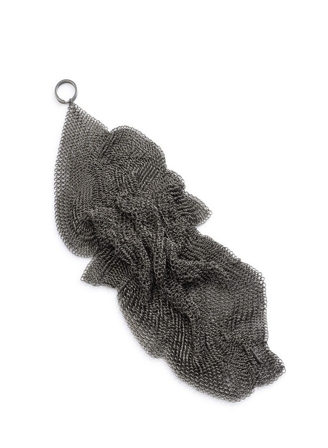 Barebones Fine Stainless Steel Cleaning Mesh Scrubber - Cast Iron Cleaner - Grill Accessories, Scrub Brush, Cast Iron Brush, Chainmail Skillet Cleaner - Image 3