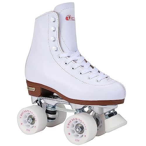 CHICAGO Womens Precision Deluxe Leather Lined Rink Skate Ladies 7 White Size 7