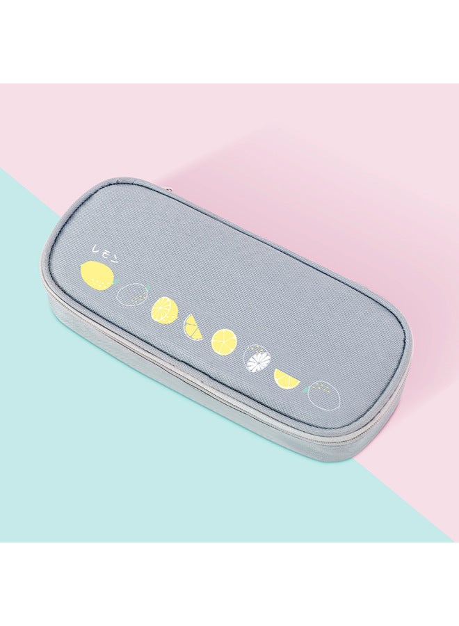 إليفنت حقيبة القرطاسية المدرسية البسيطة والمبتكرة - صندوق قرطاسية من قماش أوكسفورد بحجم كبير لحمل الأقلام والفواكه، حقيبة إعلانية متعددة الاستخدامات - Image 1