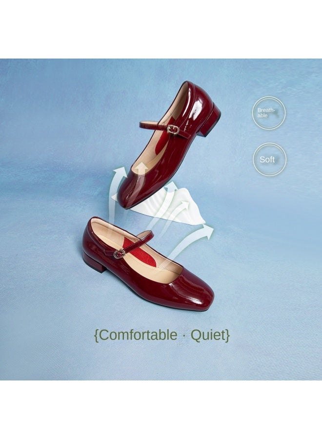 Comely أحذية ربيعية جلدية جديدة على الطراز الصيني، أنيقة وبسيطة، أحذية مسطحة للنساء - Image 4