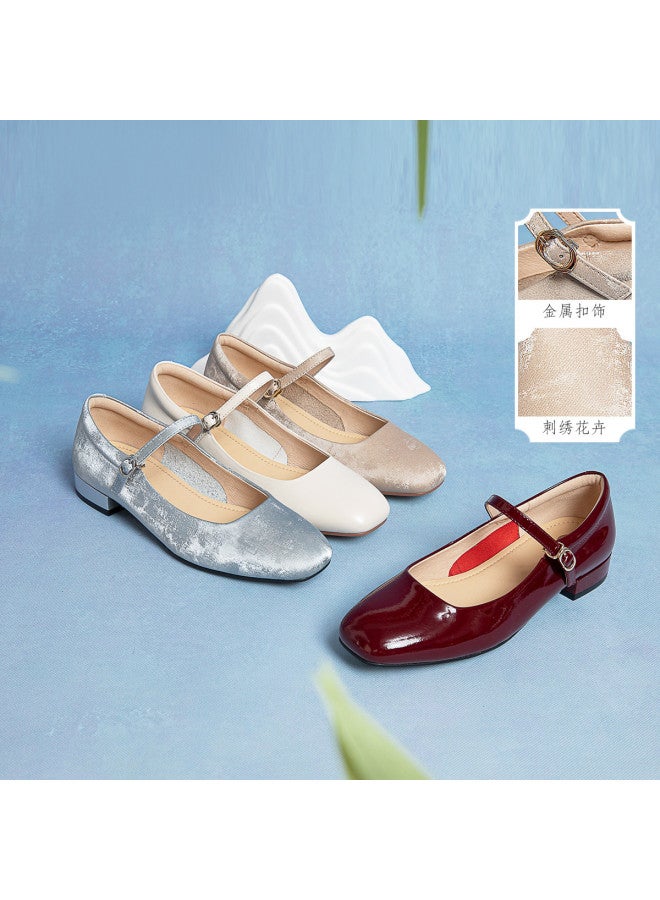 Comely أحذية ربيعية جلدية جديدة على الطراز الصيني، أنيقة وبسيطة، أحذية مسطحة للنساء - Image 3