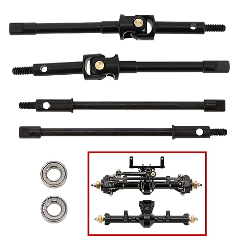 MEUS Racing Universal Joint Drive Shaft Cross Knot CVD Drive Kit for SCX24 Stock Axles C10 Jeep Upgrades Parts - Image 1