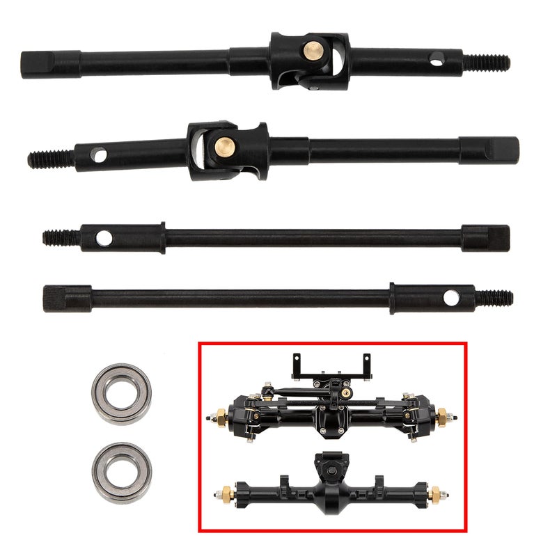 MEUS Racing Universal Joint Drive Shaft Cross Knot CVD Drive Kit for SCX24 Stock Axles C10 Jeep Upgrades Parts - Image 3