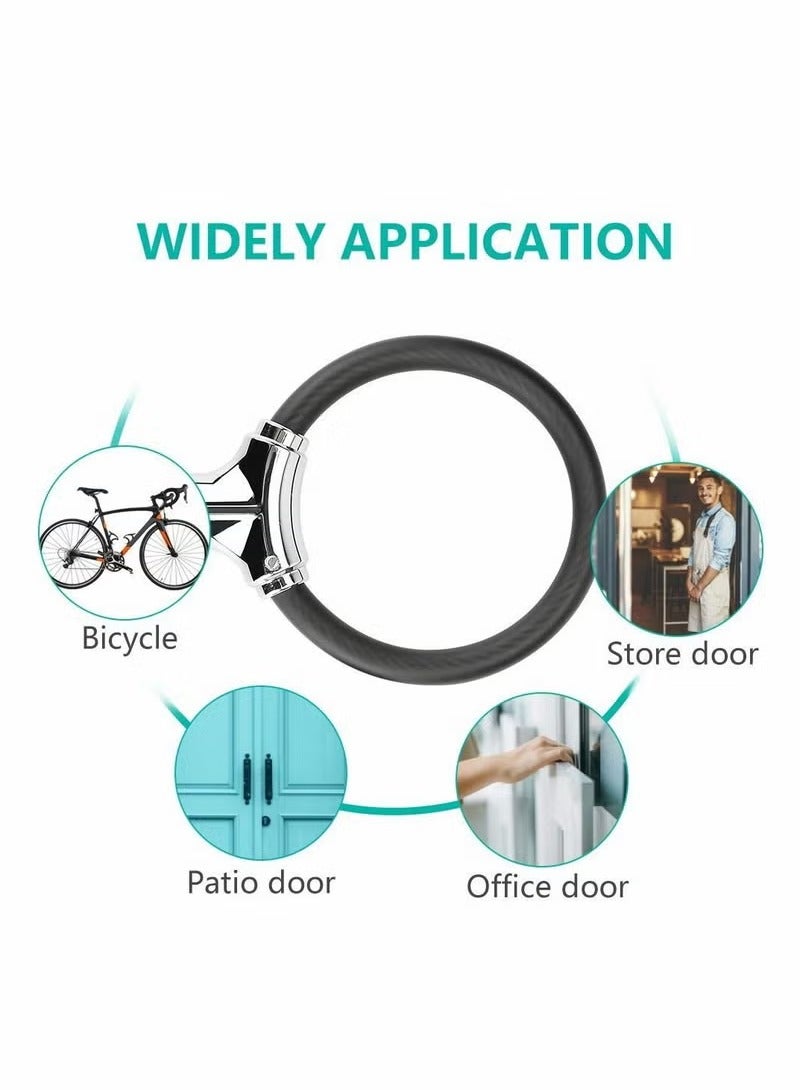 Generic Mini Bike Lock Cable Portable Anti-Theft Bike Bicycle Lock Security Cycling Cable Lock Zinc Alloy Senior Waterproof Travel Luggage Locks Helmet Lock - Image 5