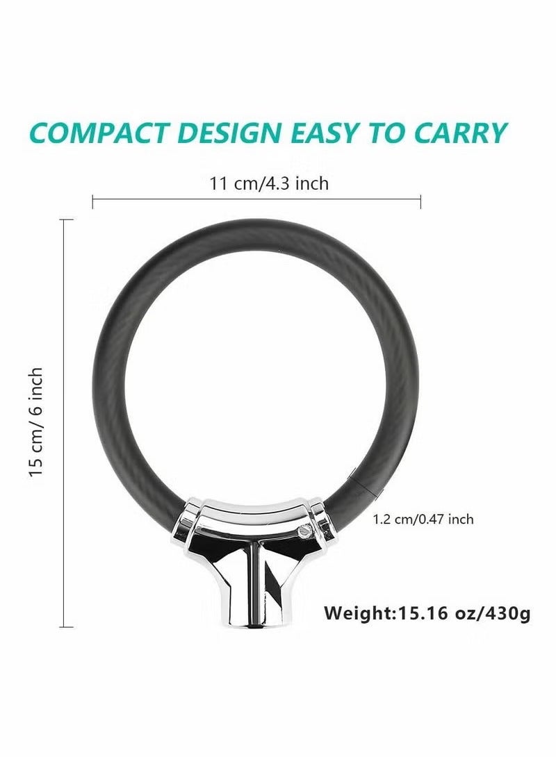 Generic Mini Bike Lock Cable Portable Anti-Theft Bike Bicycle Lock Security Cycling Cable Lock Zinc Alloy Senior Waterproof Travel Luggage Locks Helmet Lock - Image 2