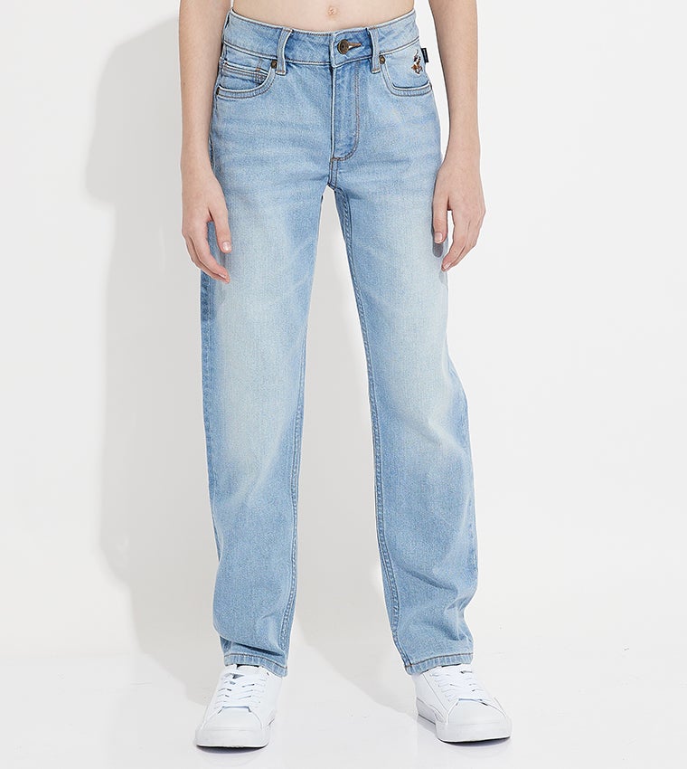 بيفرلي هيلز بولو كلوب جينز مستقيم مغسول