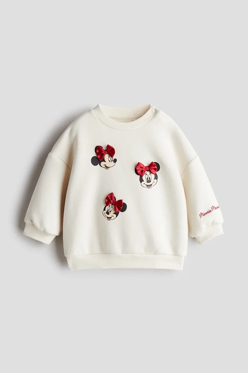 H&M Printed brushed-inside sweatshirt
